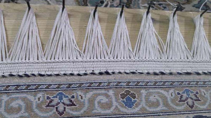 ریشه بافی در قالی